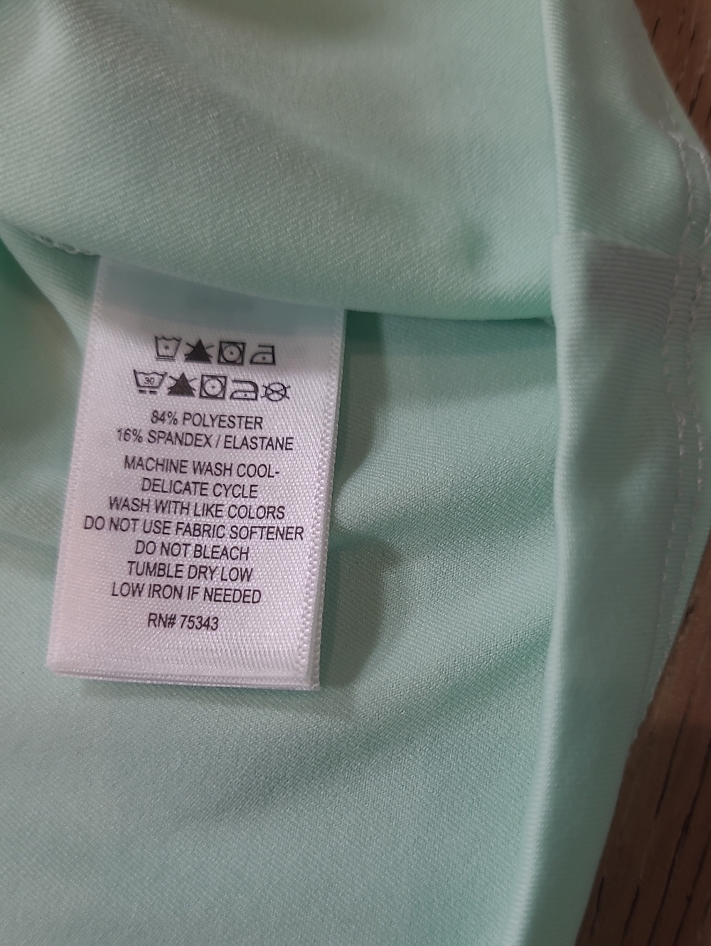 Tommy Bahama Golf Shirt Women's XL Mint/Floral 1/4 Zip Short Sleeve - Picture 5 of 12